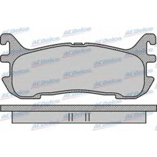 AC0581099D AC Delco Комплект тормозных колодок, дисковый тормоз