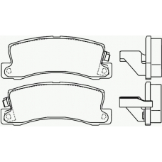 P 83 015 BREMBO Комплект тормозных колодок, дисковый тормоз