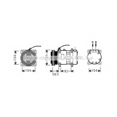 RTK433 Prasco Компрессор, кондиционер