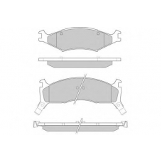 12-0772 E.T.F. Комплект тормозных колодок, дисковый тормоз