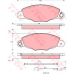 GDB1336 TRW Комплект тормозных колодок, дисковый тормоз