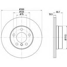 MDC2656 MINTEX Тормозной диск