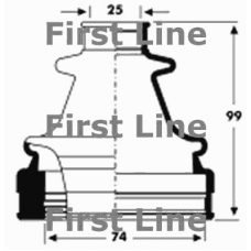 FCB2798 FIRST LINE Пыльник, приводной вал