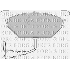 BBP1617 BORG & BECK Комплект тормозных колодок, дисковый тормоз