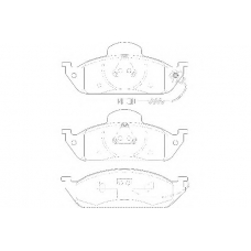 WBP23193A WAGNER LOCKHEED Комплект тормозных колодок, дисковый тормоз