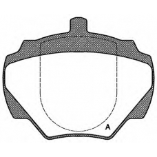 BPA0222.00 OPEN PARTS Комплект тормозных колодок, дисковый тормоз