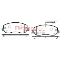 1449.01 METZGER Комплект тормозных колодок, дисковый тормоз
