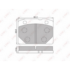 BD-4603 LYNX Тормозные колодки дисковые