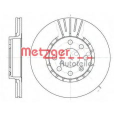 6174.10 METZGER Тормозной диск