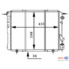 8MK 376 716-191 HELLA Радиатор, охлаждение двигателя