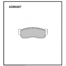 ADB0207 Allied Nippon Тормозные колодки