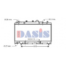 081010N AKS DASIS Радиатор, охлаждение двигателя