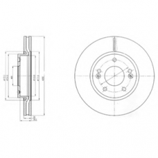 BG4281 DELPHI Тормозной диск