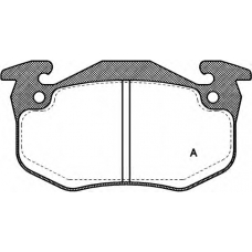 BPA0144.80 OPEN PARTS Комплект тормозных колодок, дисковый тормоз