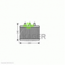 32-0423 KAGER Теплообменник, отопление салона