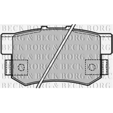 BBP1656 BORG & BECK Комплект тормозных колодок, дисковый тормоз