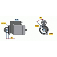 0 001 107 085 BOSCH Стартер