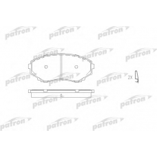 PBP1445 PATRON Комплект тормозных колодок, дисковый тормоз