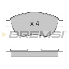 BP3145 BREMSI Комплект тормозных колодок, дисковый тормоз