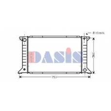 250220N AKS DASIS Радиатор, охлаждение двигателя