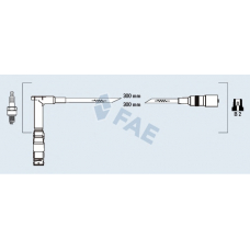 85051 FAE Комплект проводов зажигания