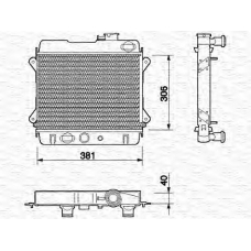 350213669000 MAGNETI MARELLI Радиатор, охлаждение двигателя