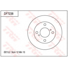 DF7238 TRW Тормозной диск