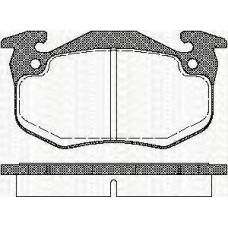 8110 25177 TRISCAN Комплект тормозных колодок, дисковый тормоз