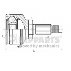 N2825034 NIPPARTS Шарнирный комплект, приводной вал