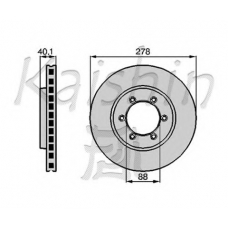 CBR041 KAISHIN Тормозной диск