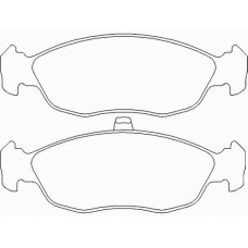 P 61 051 BREMBO Комплект тормозных колодок, дисковый тормоз