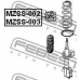 MZSS-002 FEBEST Подвеска, амортизатор