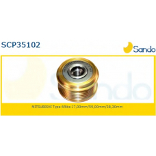 SCP35102 SANDO Ременный шкив, генератор