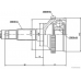 J2823128 HERTH+BUSS JAKOPARTS Шарнирный комплект, приводной вал