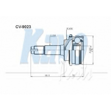 CV-9023 KAVO PARTS Шарнирный комплект, приводной вал