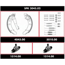 SPK 3045.02 ROADHOUSE Комплект тормозов, барабанный тормозной механизм