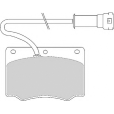 FD286A NECTO Комплект тормозных колодок, дисковый тормоз