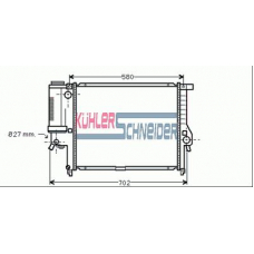 1400111 KUHLER SCHNEIDER Радиатор, охлаждение двигател