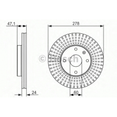 0 986 479 649 BOSCH Тормозной диск