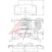 38459 ABS Комплект тормозных колодок, дисковый тормоз