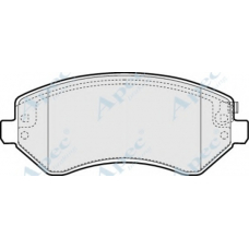 PAD1267 APEC Комплект тормозных колодок, дисковый тормоз
