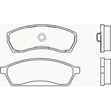 P 78 008 BREMBO Комплект тормозных колодок, дисковый тормоз