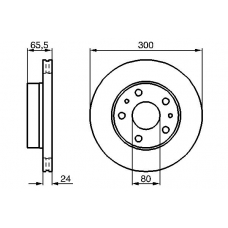 0 986 478 842 BOSCH Тормозной диск