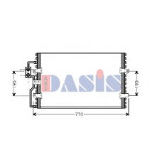 062030N AKS DASIS Конденсатор, кондиционер