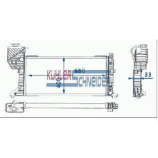 0449501 KUHLER SCHNEIDER Радиатор, охлаждение двигател