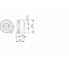 TKR 9948 TIMKEN Натяжной ролик, ремень грм