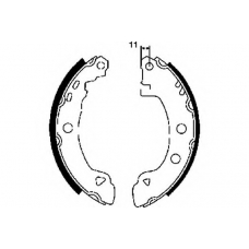 8DB 355 002-061 HELLA Комплект тормозных колодок