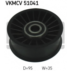 VKMCV 51041 SKF Паразитный / ведущий ролик, поликлиновой ремень