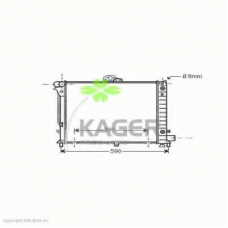 31-1587 KAGER Радиатор, охлаждение двигателя