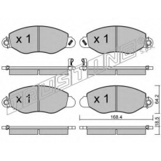 552.0 TRUSTING Комплект тормозных колодок, дисковый тормоз